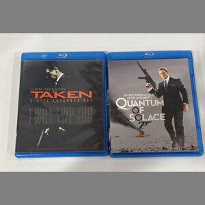 BLU-RAY Action Movies Taken and 007 Quantum of Solace
